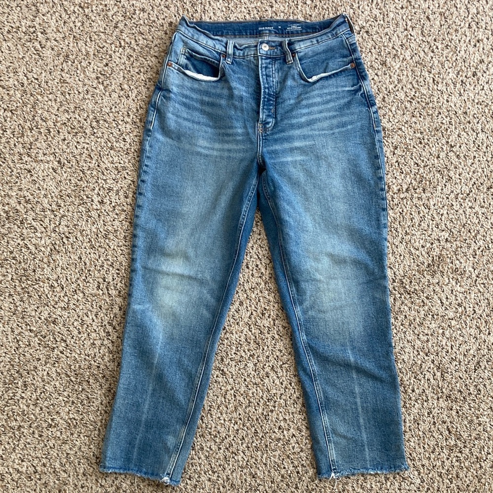 Old Navy curvy sky-hi straight jeans wmn sz 12